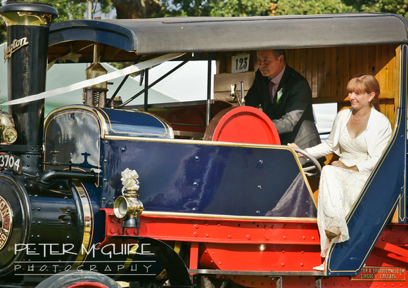 123. 1920 Clayton & Shuttleworth End Tipper - 'Just Married'