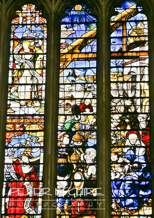 King's College Chapel Stain Glass - Cambridge